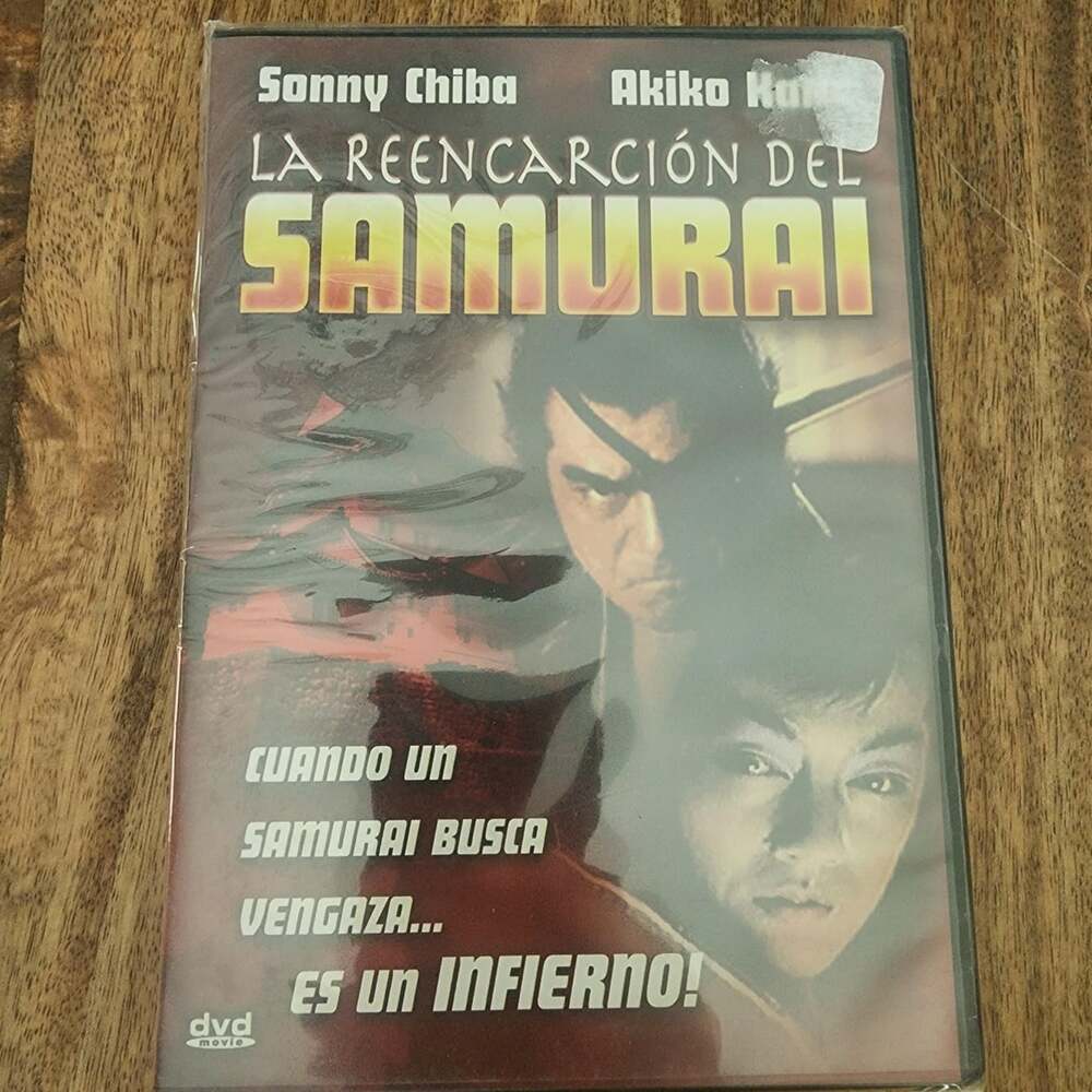 La Reencarnación Del Samurai DVD Sonny Chiba Kung Fu Spanish Miracle New Sealed